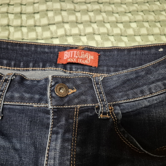 Wax Jean Dark Wash Skinny Jeans - Picture 4 of 6